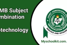 JAMB Subject Combination For Biotechnology