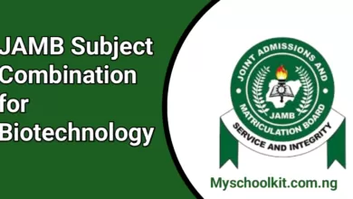 JAMB Subject Combination For Biotechnology