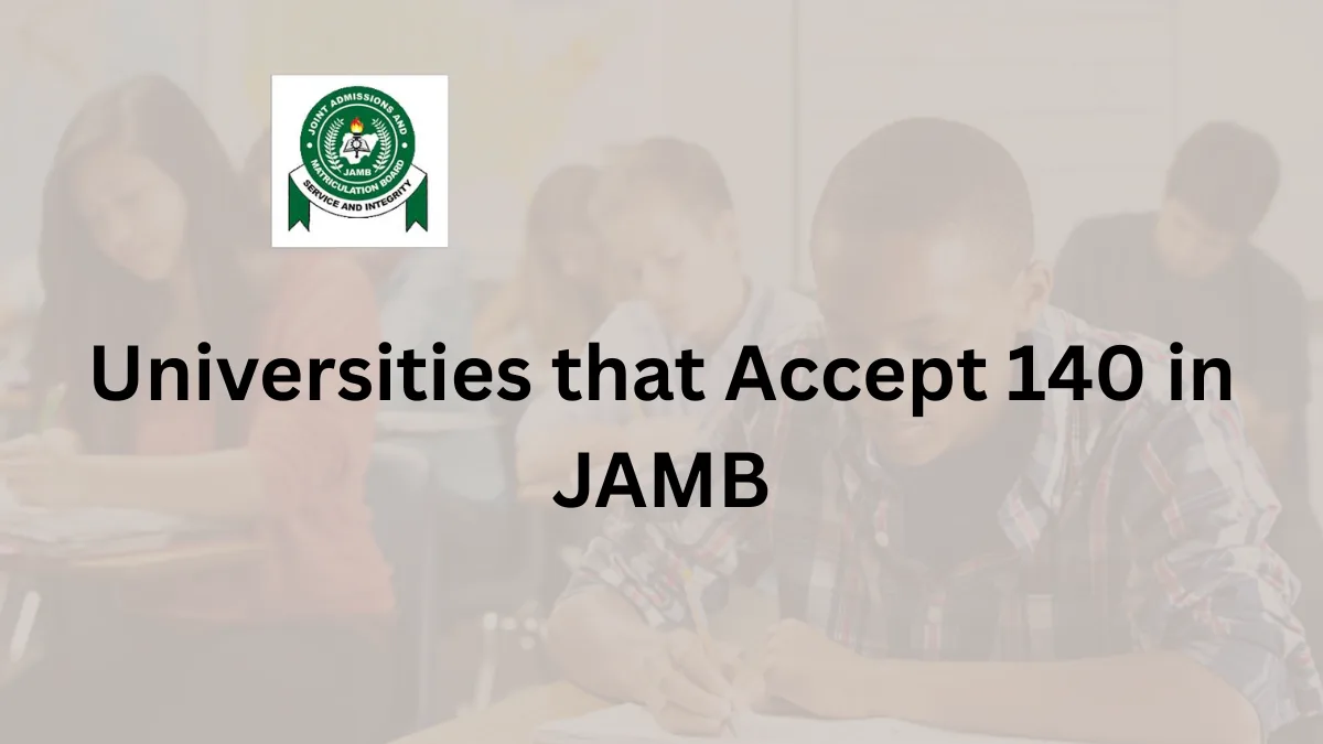 Universities That Accept 140 Cut Off Mark