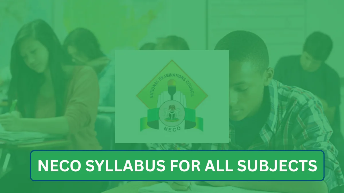 NECO Syllabus for 2026 PDF Download for All Subjects