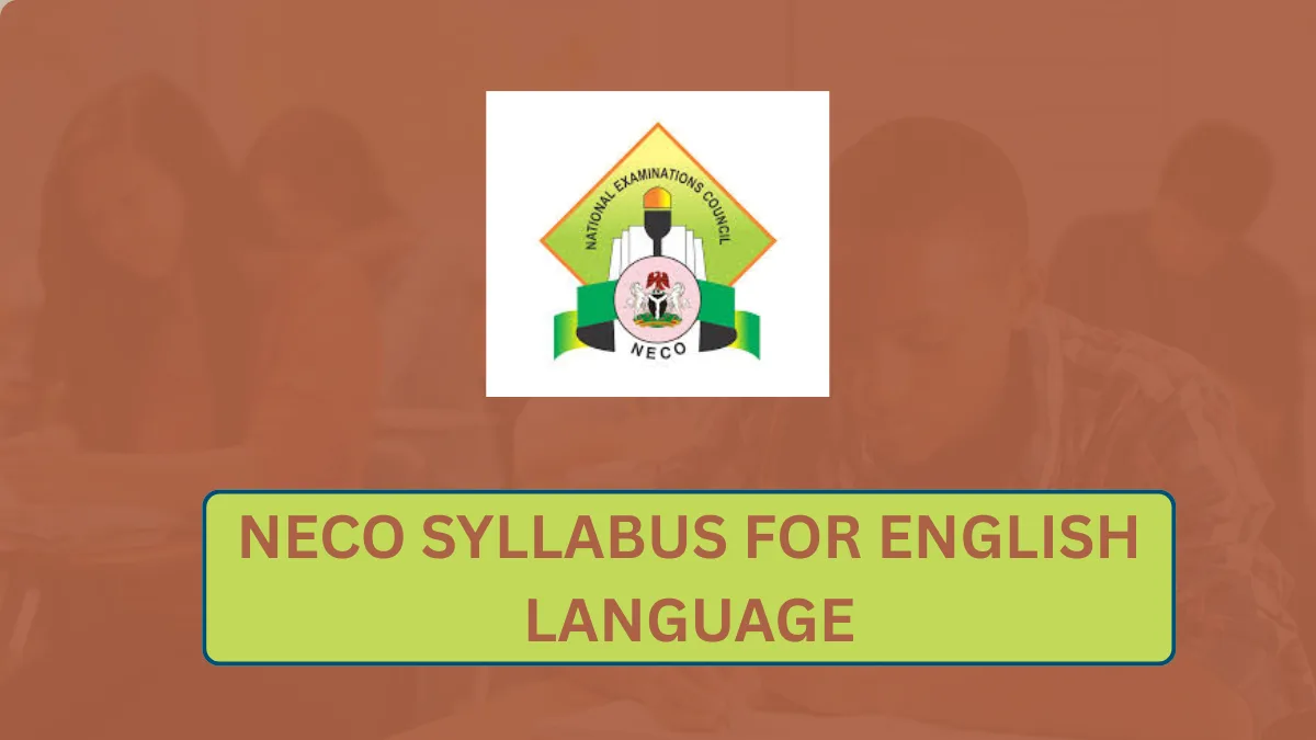 NECO Syllabus for English Language