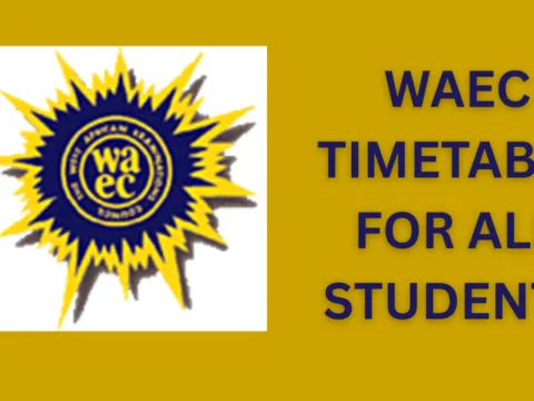 WAEC Timetable 2026