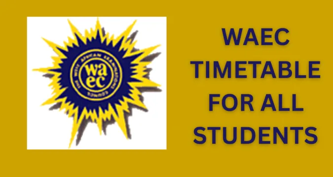 WAEC Timetable 2026